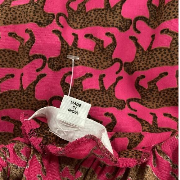 Emerson Fry India Sundress In Pink Yarrow Cheetah Size Medium / Large - Picture 13 of 13